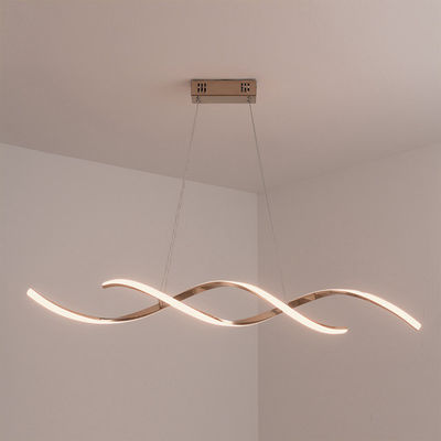 Strip Aluminum Creative Light Personalized Designer Artistic Chandelier Villas Apartments Hotels