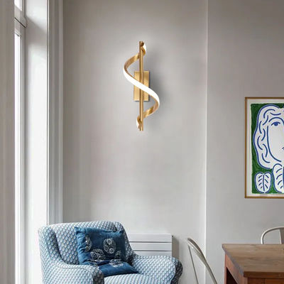 Modern LED Wall Sconce 10W Cool White 4000K Aluminum Gold Indoor Wall Lamp For Bedroom Corridor