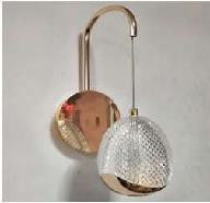Minimalist Aluminum Acrylic Led Sconces Living Room Bedroom Bedside Modern Spherical Sconces