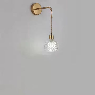 Minimalist Aluminum Acrylic Led Sconces Living Room Bedroom Bedside Modern Spherical Sconces