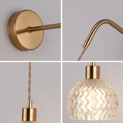 Minimalist Aluminum Acrylic Led Sconces Living Room Bedroom Bedside Modern Spherical Sconces