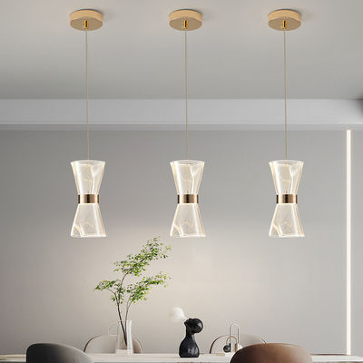 Modern Living Room Led Mounted Lamp Bright Transparent Bedroom Bedside Decoration Acrylic Pendant Light