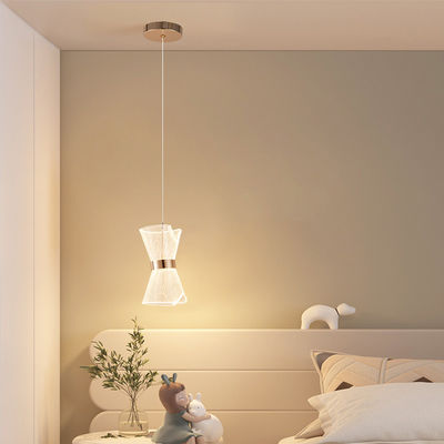 Modern Living Room Led Mounted Lamp Bright Transparent Bedroom Bedside Decoration Acrylic Pendant Light