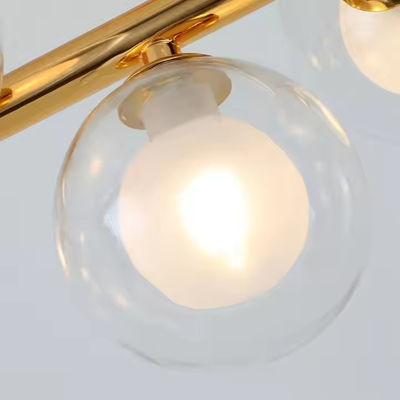 Double Lampshade Nordic Molecular Lamp Magic Bean Glass Living Room Chandelier Personality Creative Dining Room Postmodern Simple Bedroom Light Luxury Lights