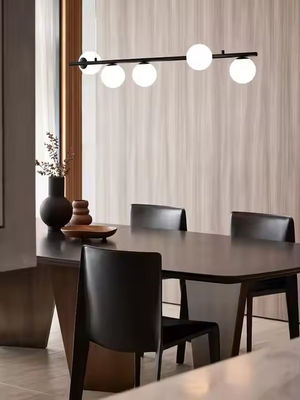 White Lampshade Nordic Molecular Lamp Magic Bean Glass Living Room Chandelier Personality Creative Dining Room Post-modern Simple Bedroom Light Luxury Lights