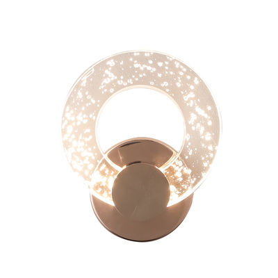 3000K Bedroom Bedside Lamp Nordic Modern Simple Light Luxury Living Room Wall Minimalist Bubble Crystal Wall Lamp