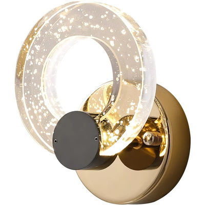 3000K Bedroom Bedside Lamp Nordic Modern Simple Light Luxury Living Room Wall Minimalist Bubble Crystal Wall Lamp