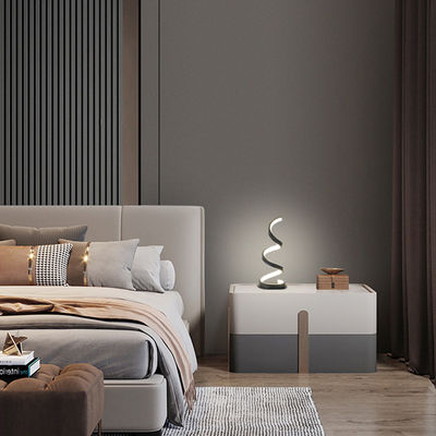 Modern Simple Spiral LED Desk Lamp S Shape Dimmable Touch Control Reading Lamp Bedside Lamp Room Office