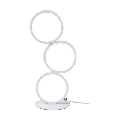 Three Ring Elegant Metal Desk Lamp For Living Room Bedroom Hotel Club Lighting Modern Dimmable Aluminum Table Light