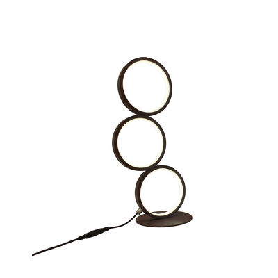 Three Ring Elegant Metal Desk Lamp For Living Room Bedroom Hotel Club Lighting Modern Dimmable Aluminum Table Light