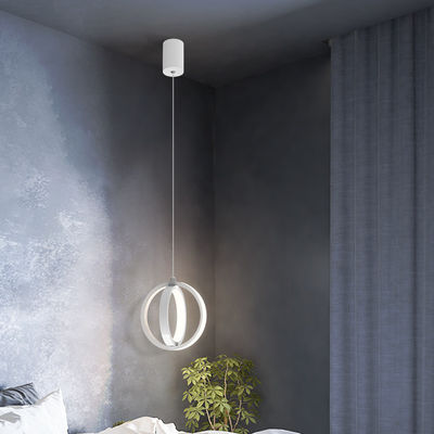 Modern LED Hanging Light Round Pendant Chandelier Light Indoor Industrial Metal Round