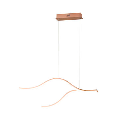 Modern Minimalist Creative Linear Long Strip Dining Room Chandelier For Restaurant