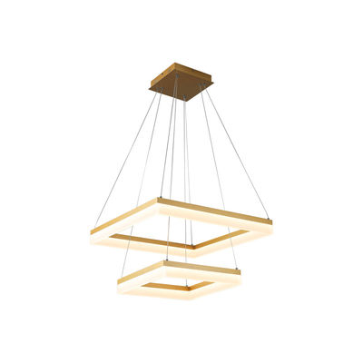 Double Square Modern Contracted Style Dining Room Chandel Personality Creative Square Family Atmosphere Living Room Lighting Adjusted Master Bedroom Study Lighting