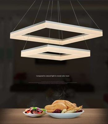 Double Square Modern Contracted Style Dining Room Chandel Personality Creative Square Family Atmosphere Living Room Lighting Adjusted Master Bedroom Study Lighting