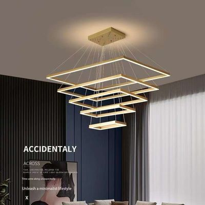 Acrylic Modern Simple Rectangular Nordic Lighting Hanging Lighting In Lobby Restaurant Bar