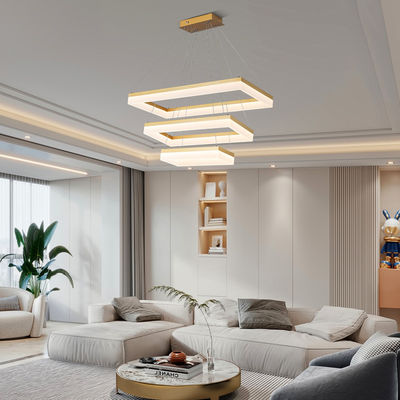 Acrylic Modern Simple Rectangular Nordic Lighting Hanging Lighting In Lobby Restaurant Bar