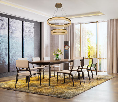 Energy Saving Living Room Bedroom Acrylic Ceiling Chandelier 84w Led Ring Pendant Lamp