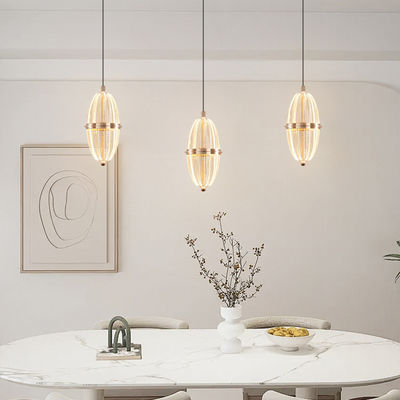 Creative Aluminum Small Pendant Lamp Raised Lowered Creative Simple Modern Bedroom Headboard Designer Model Dining Room Bar Pendant Lamp