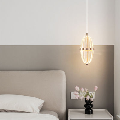 Creative Aluminum Small Pendant Lamp Raised Lowered Creative Simple Modern Bedroom Headboard Designer Model Dining Room Bar Pendant Lamp