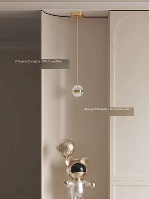 Compass Entrance Hall Small Pendant Lamp Creative Personality Art Atmosphere High-end Decoration Headboard Hanging Line Lamp