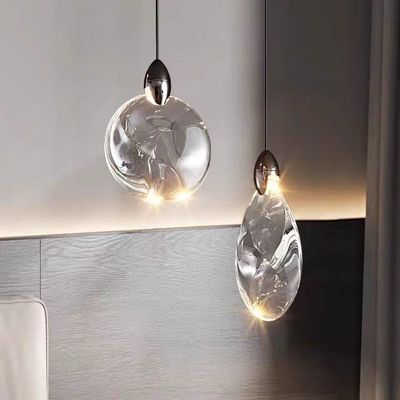 Light Luxury Modern Bedroom Bedside Lamp Living Room Creative High Grade Sense Crystal Pendant Light Simple Restaurant Bar Small Chandelier