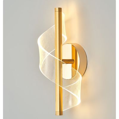 Modern Screw Shape Living Room Backdrop Wall Lamp Designer Personalized Bedside Acrylic Wall Light