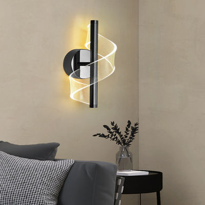 Modern Screw Shape Living Room Backdrop Wall Lamp Designer Personalized Bedside Acrylic Wall Light