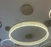 Minimalist Design Indoor Living Room Circle Dinging Room Acrylic Chandelier Gold Led Ring Pendant Light