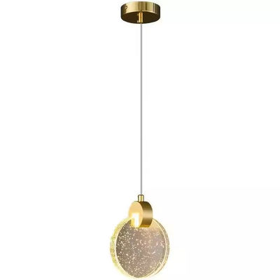 Contemporary Round Crystal Living Room Home Decorative Led Pendant Light For Hotel Living Room Staircase