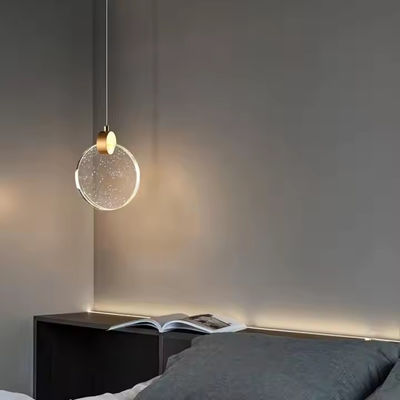 Contemporary Round Crystal Living Room Home Decorative Led Pendant Light For Hotel Living Room Staircase