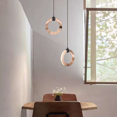 Minimalist Circled Pendant Residence Decorative Simple Modern Lamps Hotel Restaurant Dinning Bedside Cafe Bar Chandelier Light