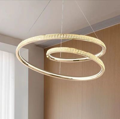 Modern Simple Italian Light Luxury Living Room Dining Room Bedroom Chandelier Ring High Level Minimalist