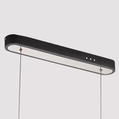 A Word Minimalist Luxury French Island Bar Acrylic Rectangular Texture Restaurant Chandelier