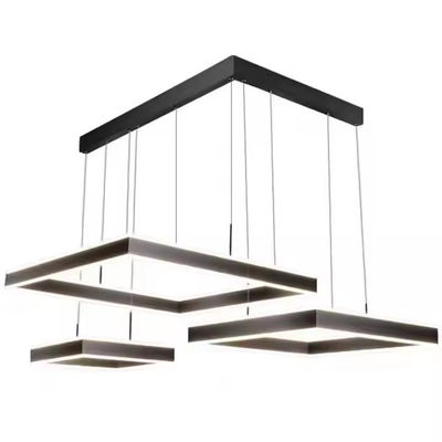Living Room Simple Square Lamp Chandelier Square Nordic Chandelier Minimalist Dining Room