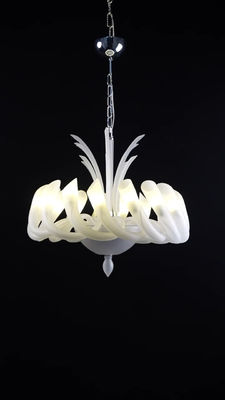 Europea Modern Chandelier Simple Home Living Room Bedroom Decorative Lighting Clear Amber Luster Shopping Mall Pendant Lamp