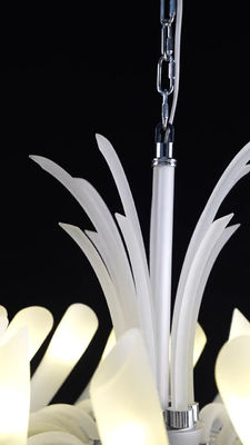 Europea Modern Chandelier Simple Home Living Room Bedroom Decorative Lighting Clear Amber Luster Shopping Mall Pendant Lamp