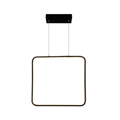 Modern Minimalist square Chandelier Frame LED Aluminum Pendant Lights