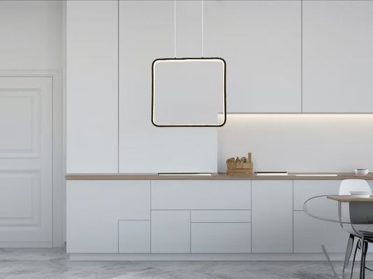 Modern Minimalist square Chandelier Frame LED Aluminum Pendant Lights