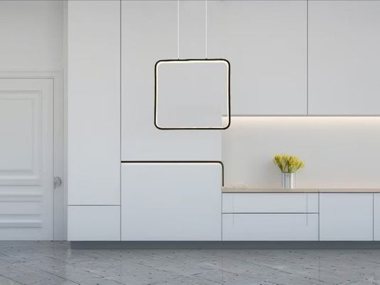Modern Minimalist square Chandelier Frame LED Aluminum Pendant Lights