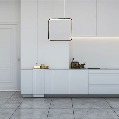Modern Minimalist square Chandelier Frame LED Aluminum Pendant Lights