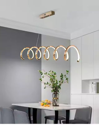 Postmodern Restaurant Chandelier Nordic Wave Shaped Chandelier Exhibition Hall Bar Counter Office Area Indoor Lightingchandelier
