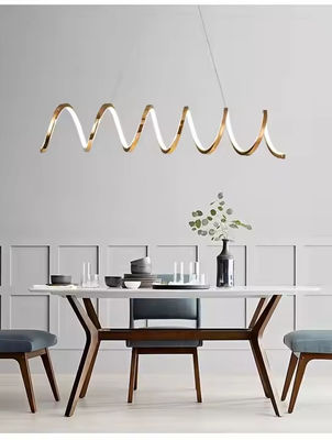 Postmodern Restaurant Chandelier Nordic Wave Shaped Chandelier Exhibition Hall Bar Counter Office Area Indoor Lightingchandelier
