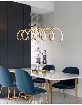 Postmodern Restaurant Chandelier Nordic Wave Shaped Chandelier Exhibition Hall Bar Counter Office Area Indoor Lightingchandelier