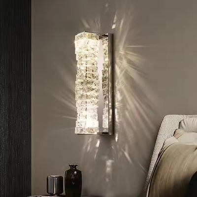 Nordic Modern Light Luxury Crystal Wall Lamp Decorations for Home Light Fixture Gold Showroom Hotel Villa Indoor LED Wall Light