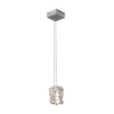 Nordic Luxury Crystal Chandelier Rectangular K9 Crystal Stainless Steel Body for Hotel Bedroom Dining Room Living Room Lobby