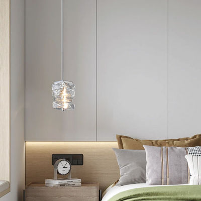 Nordic Luxury Crystal Chandelier Rectangular K9 Crystal Stainless Steel Body for Hotel Bedroom Dining Room Living Room Lobby