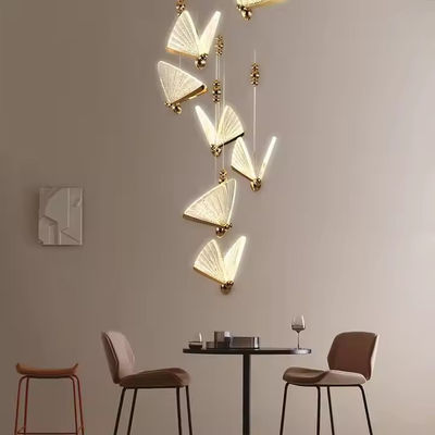 Modern Luxury LED Pendant Lamp Living Room Led Decor Chandeliers Pendant Light Simple Butterfly Hanging Light