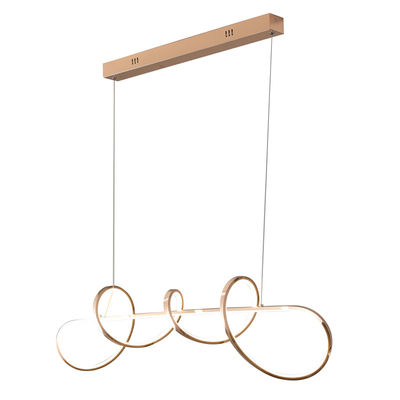 Special Smart Restaurant Nordic Simple Modern Light Luxury Strip Lamp Word Cream Wind Led Bar Chandelier