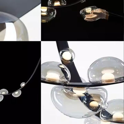 Postmodern Leather Pendant Lamp For Hotel Lobby And Villa Decoration AC 85-265V Input Voltage 4 KG Product Weight