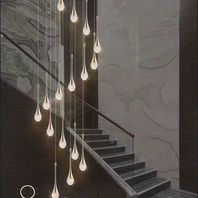 Internet Celebrity Small Waist Chandelier Elegant Lighting for Penthouse Living Room